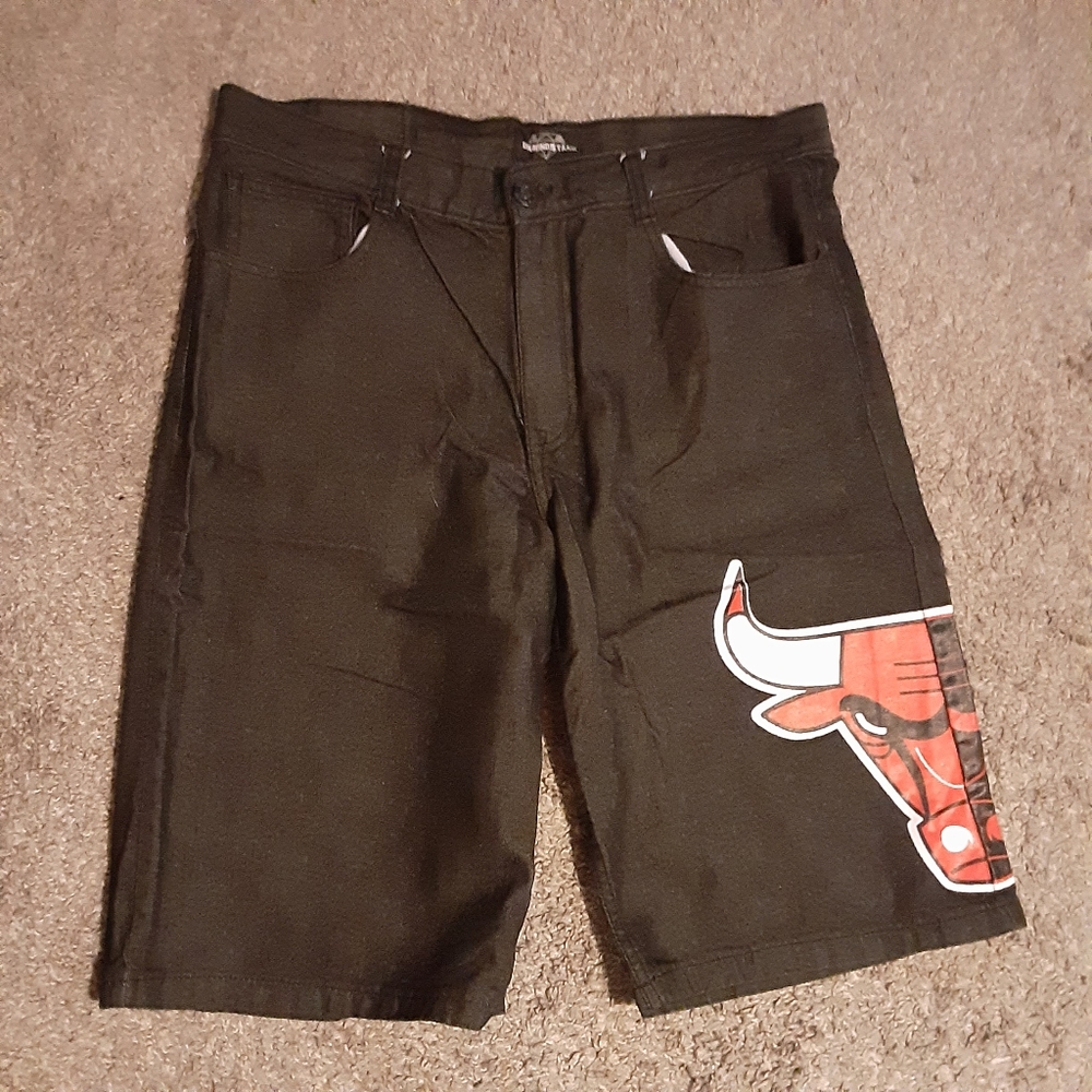 Chicago Bulls Homage to home denim shorts